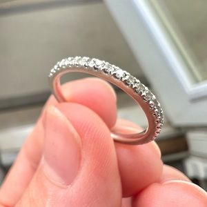 0.25 Carrot | 14KT White Gold Pavé Diamond Band